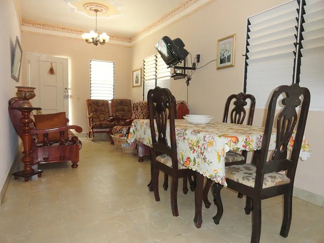 'Living and dining room' Casas particulares are an alternative to hotels in Cuba.